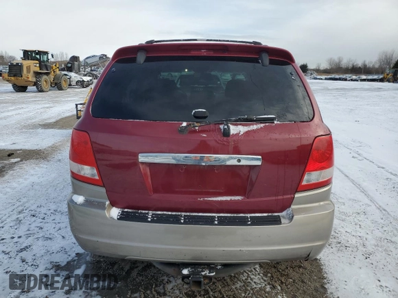 2004 Kia Sorento LX with VIN KNDJC733345262341, listed as a Copart auction lot 89216065 with 143,544 mi miles and Clean Title. Bid and sale history available at carsss.com. Image 6.