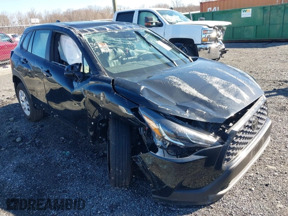 2024 Toyota Corolla Cross L with VIN 7MUAAAAG1RV101003, listed as a IAAI auction lot 41838801 with 6,786 mi miles and . Bid and sale history available at DreamBid. Image 1.