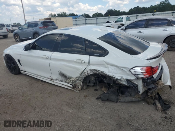 2017 BMW 4 Series 430i with VIN WBA4F7C56HG787195, listed as a Copart auction lot 62080725 with 72,713 mi miles and Non repairable. Bid and sale history available at DreamBid. Image 2.