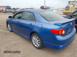 2009 Toyota Corolla with VIN 1NXBU40E49Z065984, listed as a IAAI auction lot 42037667 with 187,015 mi miles. Bid and sale history available at carsss.com. Image 3.