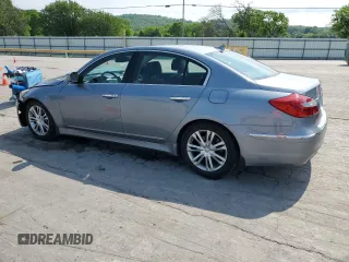 2013 Hyundai Genesis 3.8L with VIN KMHGC4DD4DU256047, listed as a Copart auction lot 54706445 with 122,891 mi miles and Salvage Title. Bid and sale history available at DreamBid. Image 2.