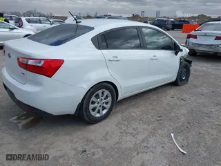 2013 Kia Rio LX with VIN KNADM4A3XD6236578, listed as a IAAI auction lot 41722410 with 174,894 mi miles. Bid and sale history available at carsss.com. Image 4.