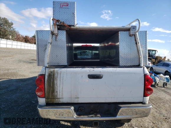 2008 Dodge 2500 SLT with VIN 3D7KS28A38G196251, listed as a Copart auction lot 81041614 with 128,796 mi miles and Salvage title. Bid and sale history available at DreamBid. Image 6.