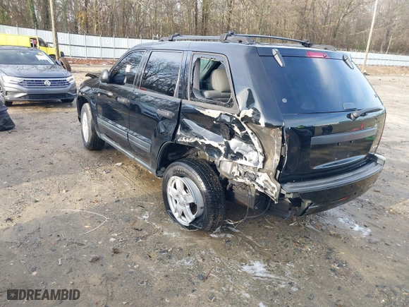 2005 Jeep Grand Cherokee Laredo with VIN 1J4GS48K85C709829, listed as a IAAI auction lot 41200259 with 1 mi miles. Bid and sale history available at carsss.com. Image 3.