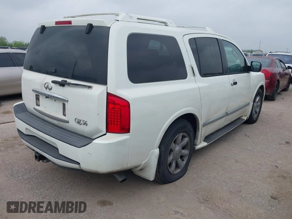 2005 Infiniti QX56 with VIN 5N3AA08A65N802774, listed as a IAAI auction lot 41899540 with 229,216 mi miles. Bid and sale history available at carsss.com. Image 4.