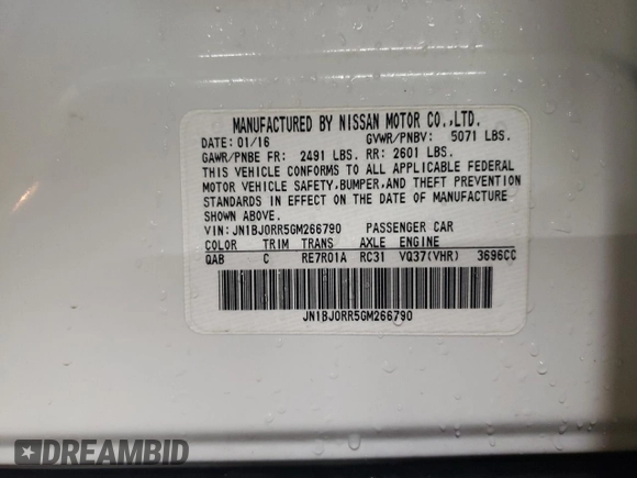 2016 Infiniti QX50 with VIN JN1BJ0RR5GM266790, listed as a Copart auction lot 43274955 with 66,439 mi miles and Salvage Title. Bid and sale history available at carsss.com. Image 13.