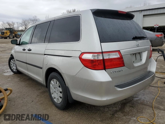 2007 Honda Odyssey LX with VIN 5FNRL382X7B140770, listed as a Copart auction lot 50531625 with 126,117 mi miles and Salvage Title. Bid and sale history available at carsss.com. Image 2.