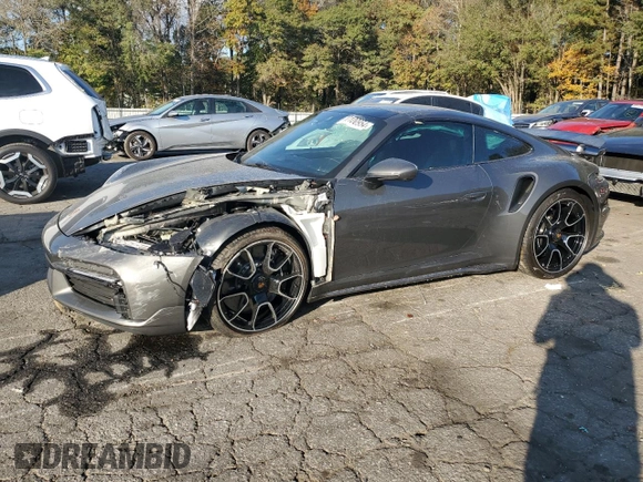 2024 Porsche 911 Turbo with VIN WP0AD2A99RS253482, listed as a Copart auction lot 80100954 with 0 mi miles and Salvage Title. Bid and sale history available at carsss.com. Image 1.