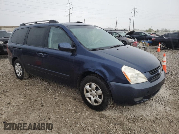 2006 Kia Sedona LX with VIN KNDMB233166078998, listed as a Copart auction lot 53814545 with 156,112 mi miles and Salvage Title. Bid and sale history available at carsss.com. Image 4.