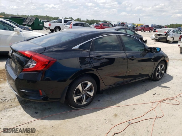 2019 Honda Civic Sedan LX with VIN 19XFC2F6XKE037186, listed as a Copart auction lot 53272305 with 128,186 mi miles and Non Repairable. Bid and sale history available at carsss.com. Image 3.