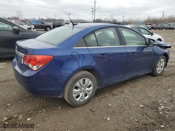2012 Chevrolet Cruze LS with VIN 1G1PC5SHXC7365635, listed as a Copart auction lot 49695965 with 179,522 mi miles and Salvage Title. Bid and sale history available at carsss.com. Image 3.