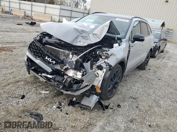 2023 Kia Sorento SX z VIN 5XYRK4LF1PG178674, wystawiony jako Copart lot #45559735 z przebiegiem 32 742 mil mil oraz Szkoda całkowita • Salvage title. Historia ofert i sprzedaży dostępna na DreamBid. Obrazek 1.