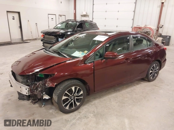 2014 Honda Civic Sedan EX with VIN 19XFB2F8XEE084520, listed as a IAAI auction lot 41851146 with 86,607 mi miles. Bid and sale history available at carsss.com. Image 17.
