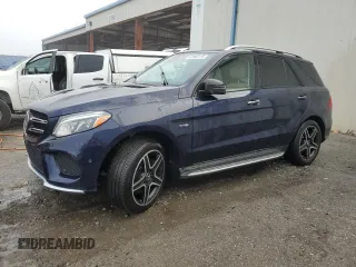 2018 Mercedes-Benz GLE 43 AMG with VIN 4JGDA6EB4JB028137, listed as a Copart auction lot 43580115 with 58,724 mi miles and Salvage Title. Bid and sale history available at DreamBid. Image 1.