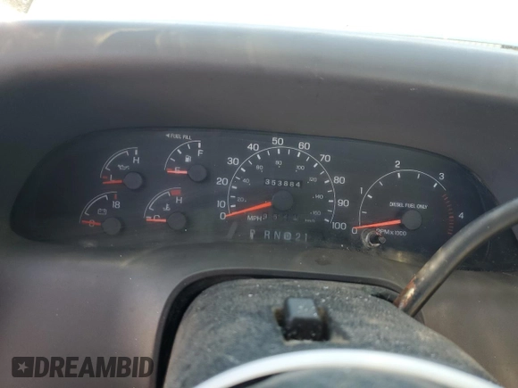 2000 Ford Super Duty F-250 XL with VIN 1FTNF20F1YEE22751, listed as a Copart auction lot 75277264 with 353,884 mi miles and Salvage Title. Bid and sale history available at carsss.com. Image 9.