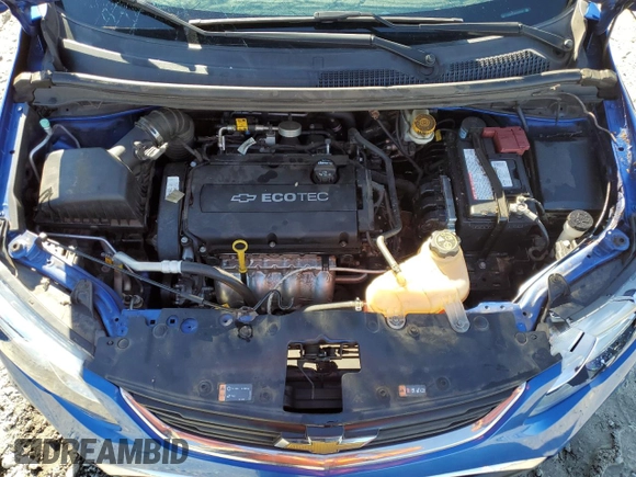 2018 Chevrolet Sonic LT z VIN 1G1JD5SHXJ4123736, wystawiony jako Copart lot #42646795 z przebiegiem 102 620 mil mil oraz Szkoda całkowita • Salvage title. Historia ofert i sprzedaży dostępna na DreamBid. Obrazek 11.