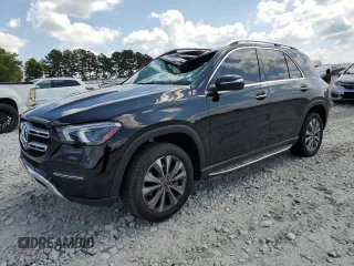 2022 Mercedes-Benz GLE 350 with VIN 4JGFB4JB9NA654259, listed as a Copart auction lot 56481405 with 21,142 mi miles and Salvage title. Bid and sale history available at DreamBid. Image 1.