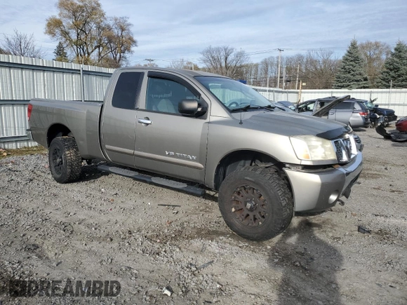 2006 Nissan Titan SE with VIN 1N6BA06B36N575815, listed as a Copart auction lot 79679104 with Not Provided miles and Salvage Title. Bid and sale history available at DreamBid. Image 4.