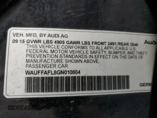 2016 Audi A4 Premium Plus z VIN WAUFFAFL8GN010804, wystawiony jako Copart lot #55500705 z przebiegiem 75 237 mil mil oraz Szkoda całkowita • Salvage title. Historia ofert i sprzedaży dostępna na DreamBid. Obrazek 13.