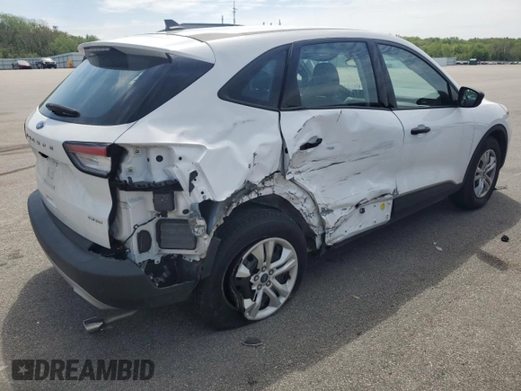2021 Ford Escape S with VIN 1FMCU9F62MUA74144, listed as a Copart auction lot 56688495 with 93,347 mi miles and Salvage title. Bid and sale history available at DreamBid. Image 3.