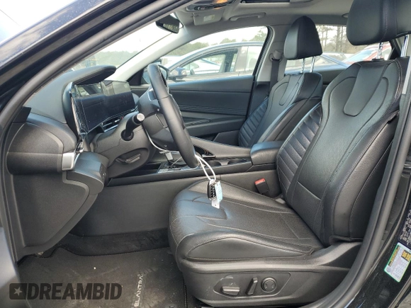 2023 Hyundai Elantra Limited with VIN KMHLP4AG6PU499056, listed as a Copart auction lot 49999395 with 24,421 mi miles and Salvage Title. Bid and sale history available at DreamBid. Image 7.