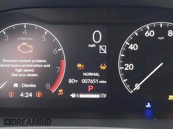 2024 Honda CR-V EX-L with VIN 2HKRS3H70RH311447, listed as a IAAI auction lot 41081148 with 7,651 mi miles and . Bid and sale history available at DreamBid. Image 16.
