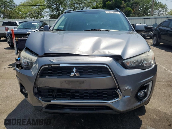 2015 Mitsubishi Outlander SE with VIN 4A4AR4AU2FE011699, listed as a Copart auction lot 60509945 with 141,192 mi miles and Salvage title. Bid and sale history available at DreamBid. Image 5.