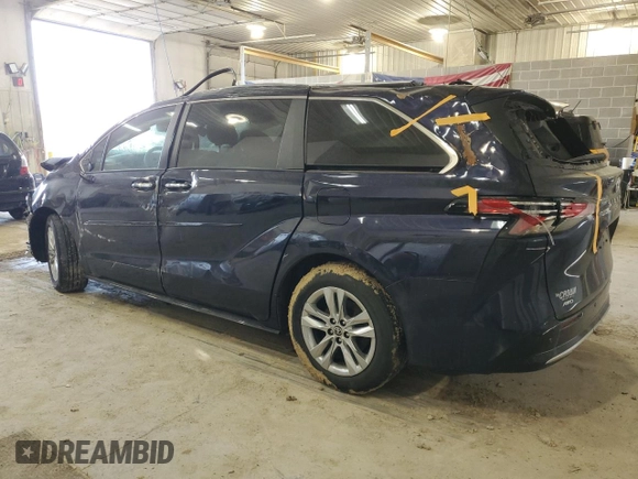 2022 Toyota Sienna Limited with VIN 5TDZSKFC2NS047453, listed as a Copart auction lot 48284775 with 0 mi miles and Salvage Title. Bid and sale history available at carsss.com. Image 2.