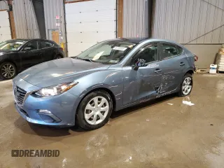 2015 Mazda 3 i Sport with VIN 3MZBM1U72FM232385, listed as a Copart auction lot 48730855 with 56,908 mi miles and Salvage Title. Bid and sale history available at carsss.com. Image 1.