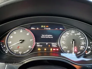 2018 Audi S6 Prestige with VIN WAUHFAFC4JN010654, listed as a Copart auction lot 77744804 with 77,939 mi miles and Salvage Title. Bid and sale history available at carsss.com. Image 9.