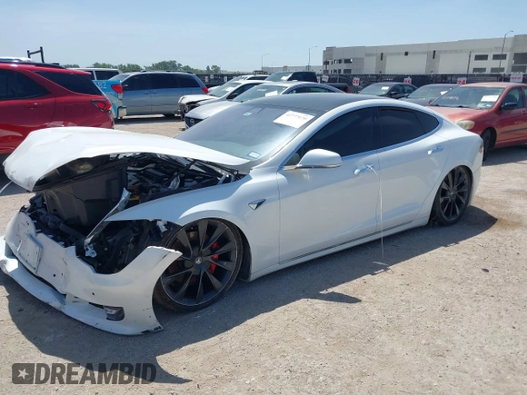 2020 Tesla Model S Performance with VIN 5YJSA1E49LF360655, listed as a IAAI auction lot 42777670 with Not provided miles and . Bid and sale history available at DreamBid. Image 2.