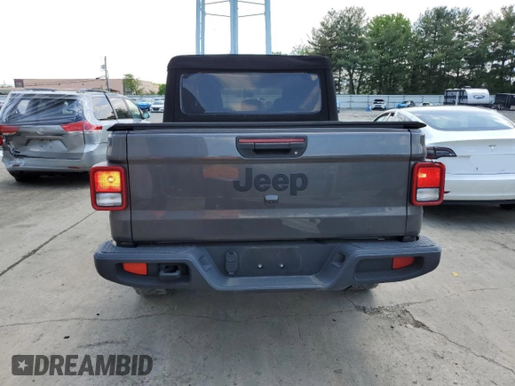 2021 Jeep Gladiator Sport S с VIN 1C6HJTAG0ML586532, выставлен на аукционе Copart как лот 55791994 с пробегом 37 700 миль миль и Списание • Salvage title. История ставок и продаж доступна на DreamBid. Изображение 6.