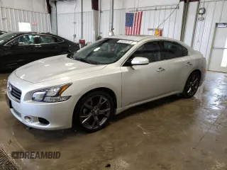 2014 Nissan Maxima S with VIN 1N4AA5AP9EC479301, listed as a Copart auction lot 55404625 with 54,751 mi miles and Non repairable. Bid and sale history available at DreamBid. Image 1.