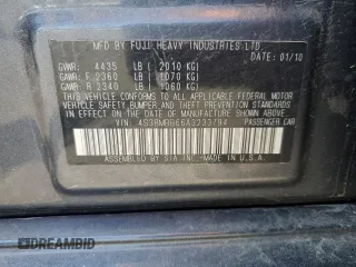 2010 Subaru Legacy Premium with VIN 4S3BMBB66A3233794, listed as a Copart auction lot 63785545 with 201,029 mi miles and Salvage title. Bid and sale history available at DreamBid. Image 12.