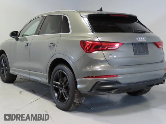 2021 Audi Q3 S line Premium with VIN WA1DECF39M1153959, listed as a Copart auction lot 55340785 with 30,830 mi miles and Salvage Title. Bid and sale history available at DreamBid. Image 4.