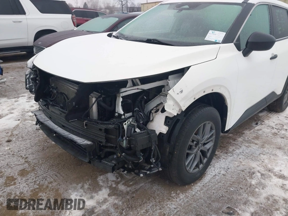 2023 Nissan Rogue S with VIN 5N1BT3AAXPC855964, listed as a IAAI auction lot 41552591 with 34,829 mi miles and . Bid and sale history available at carsss.com. Image 6.