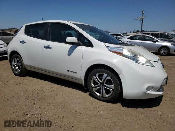 2013 Nissan LEAF SL with VIN 1N4AZ0CP2DC414815, listed as a Copart auction lot 60162715 with 81,919 mi miles and Salvage title. Bid and sale history available at DreamBid. Image 4.
