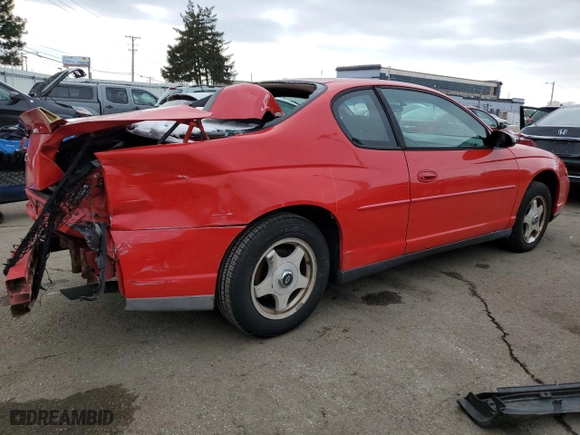 2002 Chevrolet Monte Carlo LS with VIN 2G1WW12E729333367, listed as a Copart auction lot 46248995 with 187,138 mi miles and Salvage Title. Bid and sale history available at carsss.com. Image 3.
