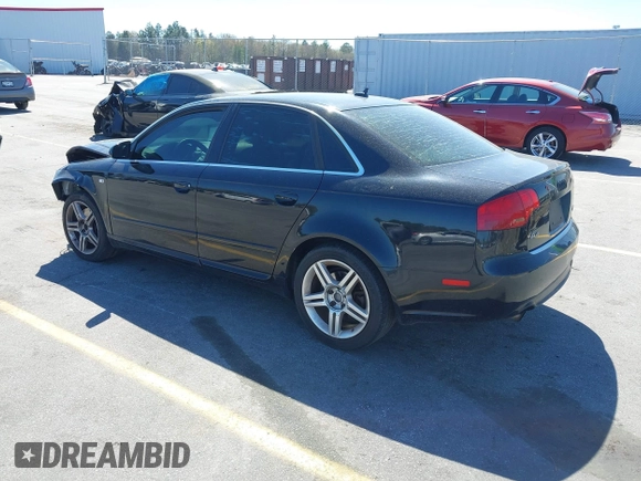 2008 Audi A4 2.0T with VIN WAUAF78EX8A017337, listed as a IAAI auction lot 41826061 with 272,990 mi miles. Bid and sale history available at carsss.com. Image 3.