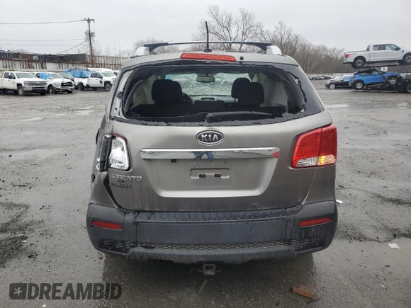 2011 Kia Sorento LX with VIN 5XYKTCA13BG168687, listed as a Copart auction lot 49266065 with 125,786 mi miles and Salvage Title. Bid and sale history available at DreamBid. Image 6.