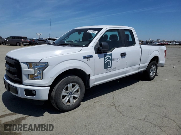 2016 Ford F-150 XL with VIN 1FTEX1C82GKF72100, listed as a Copart auction lot 55204515 with 123,117 mi miles and Salvage title. Bid and sale history available at DreamBid. Image 1.
