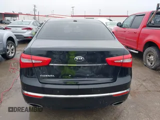 2015 Kia Cadenza Premium with VIN KNALN4D78F5169611, listed as a IAAI auction lot 41457679 with 102,166 mi miles. Bid and sale history available at carsss.com. Image 16.