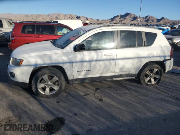 2017 Jeep Compass Sport with VIN 1C4NJCBB2HD208727, listed as a Copart auction lot 88158175 with 157,684 mi miles and Salvage Title. Bid and sale history available at DreamBid. Image 1.