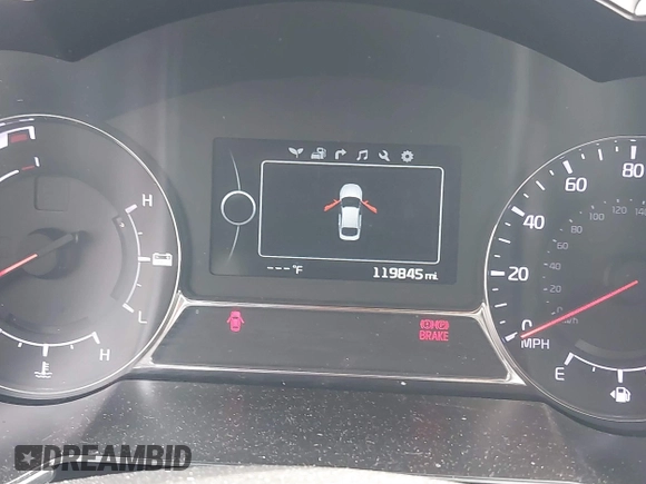 2015 Kia Optima Hybrid EX with VIN KNAGN4ADXF5080070, listed as a IAAI auction lot 41666446 with 119,845 mi miles. Bid and sale history available at carsss.com. Image 14.