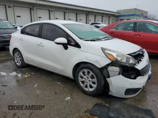 2013 Kia Rio LX with VIN KNADM4A39D6291068, listed as a Copart auction lot 43377785 with 95,279 mi miles and Salvage Title. Bid and sale history available at carsss.com. Image 4.