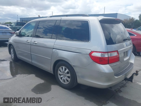 2007 Honda Odyssey EX-L with VIN 5FNRL38737B400745, listed as a IAAI auction lot 42211377 with 96,543 mi miles and . Bid and sale history available at DreamBid. Image 3.