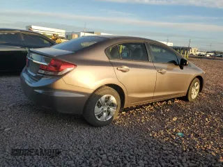 2015 Honda Civic Sedan LX with VIN 2HGFB2F57FH521824, listed as a Copart auction lot 55024385 with 154,775 mi miles and Clean Title. Bid and sale history available at carsss.com. Image 3.
