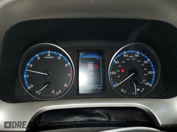 2017 Toyota RAV4 LE with VIN 2T3BFREV7HW601557, listed as a Copart auction lot 46050215 with 128,757 mi miles and Salvage Title. Bid and sale history available at DreamBid. Image 9.