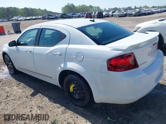 2013 Dodge Avenger SXT with VIN 1C3CDZCG2DN508594, listed as a IAAI auction lot 41771945 with 104,924 mi miles and . Bid and sale history available at DreamBid. Image 3.