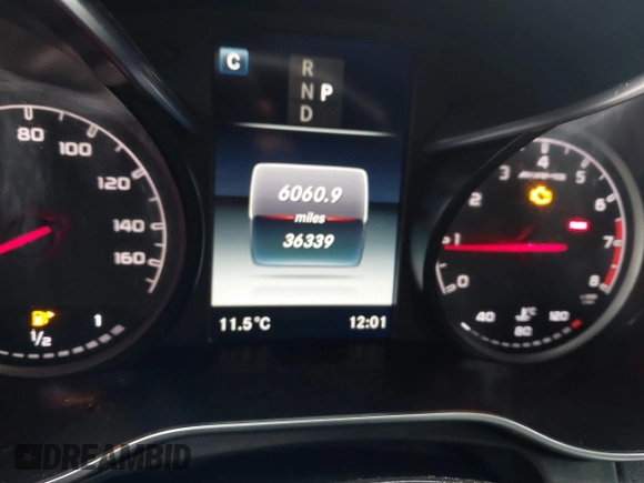 2019 Mercedes-Benz GLC with VIN WDC0J6EB0KF637507, listed as a IAAI auction lot 41762151 with 36,339 mi miles. Bid and sale history available at carsss.com. Image 7.